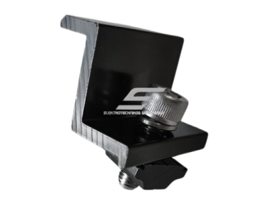Saulės modulių plokščių galinis laikiklis | L-tipo | 30mm | Goomax End Clamp (BLK) | GM-EC-30H