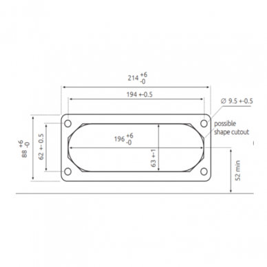 Płyta przepustowa membranowa ze stożkami | do wycięcia 216×84 mm | 36 kabli Ø4–32 mm | szara | IP65 | HT Hi Tech Polymers | HTKC-36 1 Płyta przepustowa membranowa ze stożkami | do wycięcia 216×84 mm | 36 kabli Ø4–32 mm | szara | IP65 | HT Hi Tech Polymers | HTKC-36 1