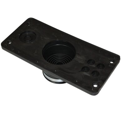 Multi-entry cable entry plate | 216×100 mm | 1× Ø15–64 + 1× Ø15–35 + 4× Ø8–14 mm | black | IP65 | HIK-1 1 Multi-entry cable entry plate | 216×100 mm | 1× Ø15–64 + 1× Ø15–35 + 4× Ø8–14 mm | black | IP65 | HIK-1 1