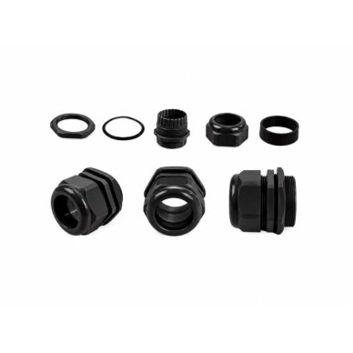 Cable gland with nut and seal | PG48 | for cable Ø37–44 mm | black | IP68 | ES-PG48B 1 Cable gland with nut and seal | PG48 | for cable Ø37–44 mm | black | IP68 | ES-PG48B 1
