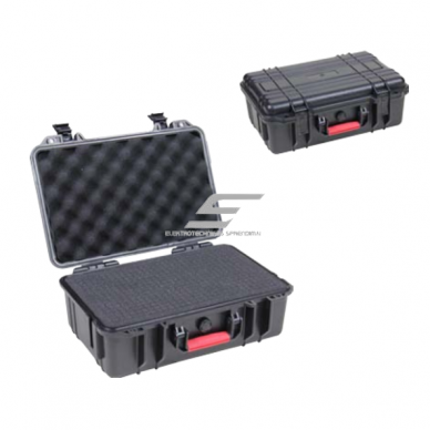Drošas transportēšanas koferis | čemodāns ar rokturi | 335x236x126mm | IP67 Drošas transportēšanas koferis | čemodāns ar rokturi | 335x236x126mm | IP67