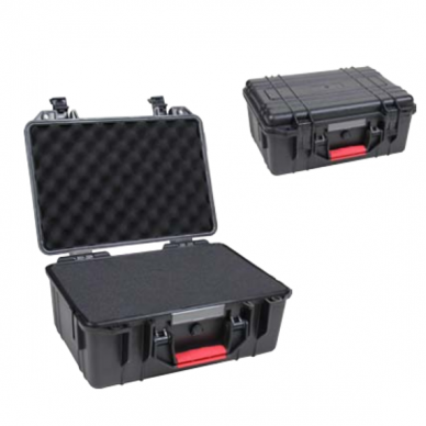 Drošas transportēšanas koferis | čemodāns ar rokturi | 383x296x166mm | IP67 Drošas transportēšanas koferis | čemodāns ar rokturi | 383x296x166mm | IP67