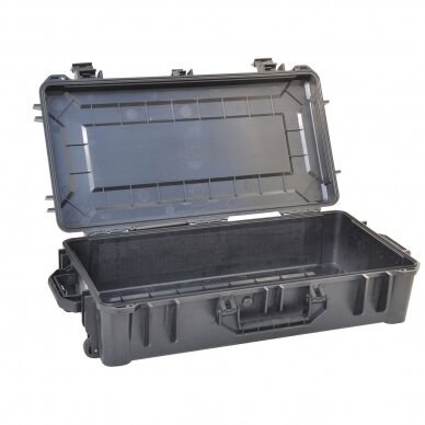 Drošas transportēšanas koferis | čemodāns ar riteņiem un rokturi | 762x396x193mm | IP67 2