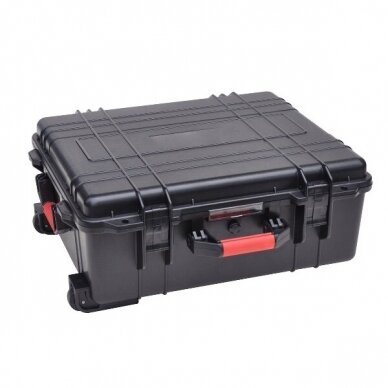Drošas transportēšanas koferis | čemodāns ar riteņiem un rokturi | 551x466x224mm | IP67 1 Drošas transportēšanas koferis | čemodāns ar riteņiem un rokturi | 551x466x224mm | IP67 1