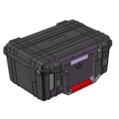 Ohutu transpordikohver | käepidemega kohver | 395x296x186mm | IP67 1 Ohutu transpordikohver | käepidemega kohver | 395x296x186mm | IP67 1