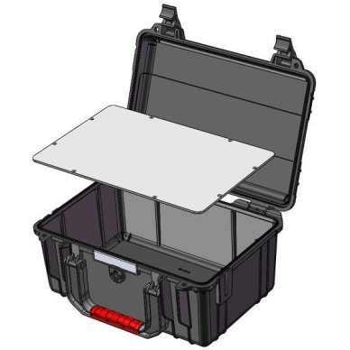 Ohutu transpordikohver | käepidemega kohver | 395x296x186mm | IP67 2 Ohutu transpordikohver | käepidemega kohver | 395x296x186mm | IP67 2
