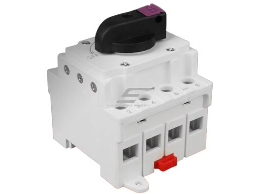 Modulinis saulės elektrinės kirtiklis 4P | 32A | 1200VDC | IP66 | DIN 1 Modulinis saulės elektrinės kirtiklis 4P | 32A | 1200VDC | IP66 | DIN 1