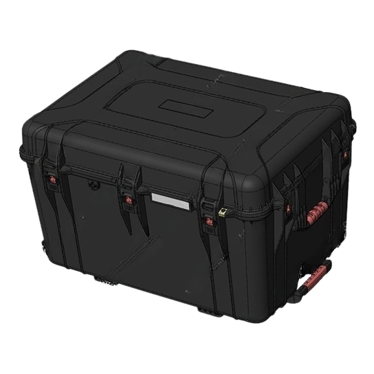 Turvaline transpordikast | ratastega kohver | käepide | lukk | rõhutasakaalu klapp | 820x600x492mm | IP67 1
