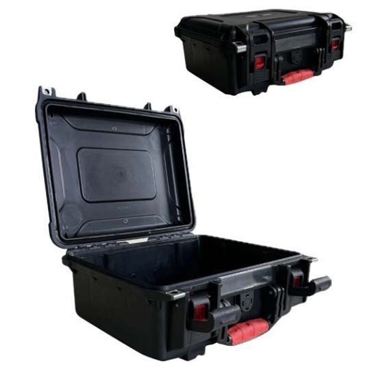 Drošas transportēšanas kaste ar rokturi | slēdzeni | spiediena izlīdzināšanas vārstu | 345x298x148mm | IP67 Drošas transportēšanas kaste ar rokturi | slēdzeni | spiediena izlīdzināšanas vārstu | 345x298x148mm | IP67