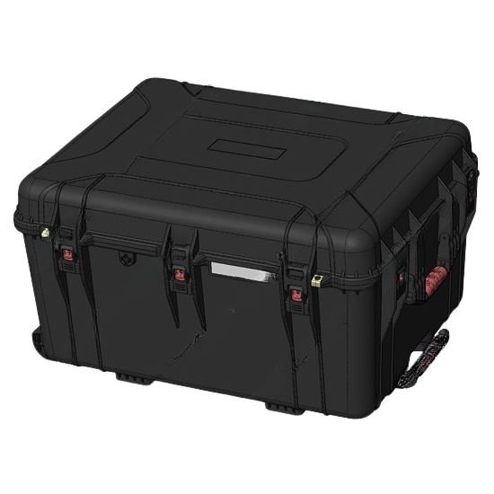 Skrzynia do bezpiecznego transportu | walizka na kółkach | uchwyt | zamek | zawór wyrównujący ciśnienie | 802x629x435mm | IP67 2