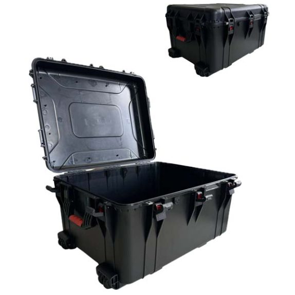 Skrzynia do bezpiecznego transportu | walizka na kółkach | uchwyt | zamek | zawór wyrównujący ciśnienie | 802x629x435mm | IP67 Skrzynia do bezpiecznego transportu | walizka na kółkach | uchwyt | zamek | zawór wyrównujący ciśnienie | 802x629x435mm | IP67