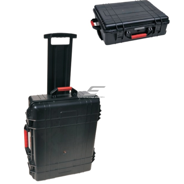 Safe transport case | suitcase with wheels and handle | 647x496x224mm | IP67 Safe transport case | suitcase with wheels and handle | 647x496x224mm | IP67