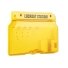 LOTO Safety lockout equipment and padlock storage box with transparent door | 406x315x65mm | plastic | surface-mounted | yellow