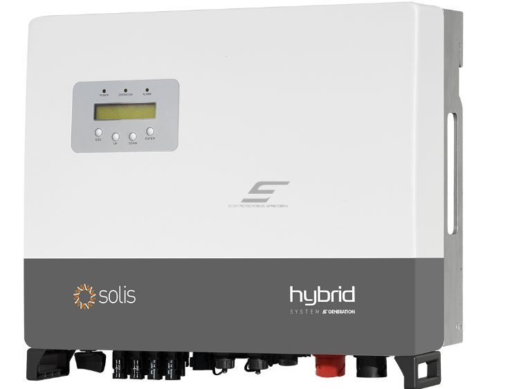 Saulės elektrinės inverteris | trifazis | hibridinis | 10kW | Solis | Gin Long technologies | RHI-3P10K-HVES-5G | 5 METAI GARANTIJA