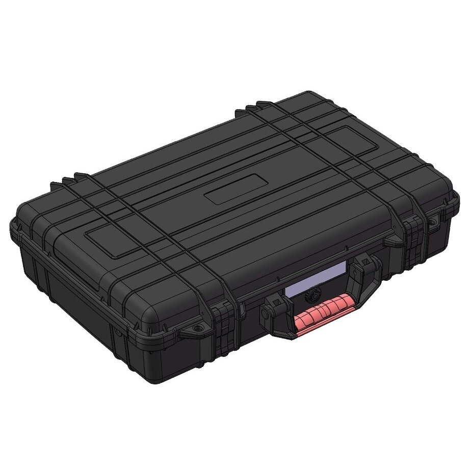 Drošas transportēšanas koferis | čemodāns ar rokturi | 492x353x122mm | IP67 1 Drošas transportēšanas koferis | čemodāns ar rokturi | 492x353x122mm | IP67 1