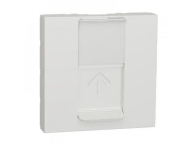 Tinklo LAN lizdas | 1xRJ45 | 2mod | 45x45x27mm | su uždanga | baltas | Schneider Electric | S-One | NU941118