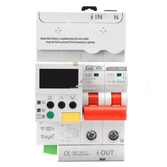 Inteligentny wyłącznik automatyczny | 4P | 100 A | TUYA Smart | zdalne sterowanie przez Wi-Fi | 400 V AC | GYRC-ZN01