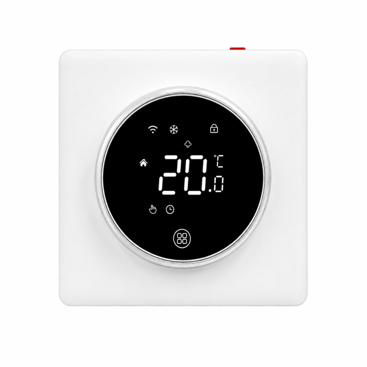 Viedais elektriskās grīdas apsildes termostats | WiFi | 230V | 16A | ±0.5°C precizitāte | viedā māja (MQTT) | programmējams | sienas montāža