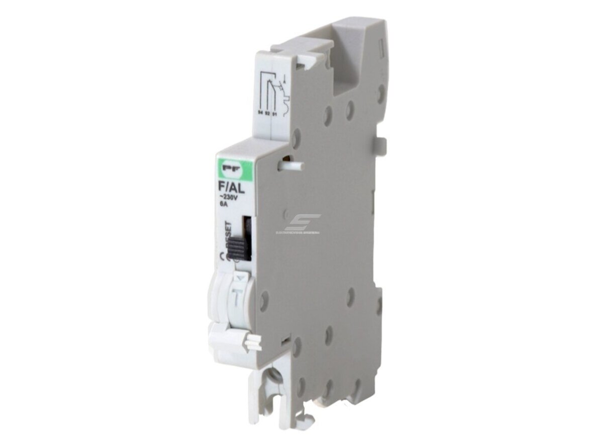 Signalinis kontaktas moduliniam automatiniam jungikliui | avarinio atjungimo signalas | 1 perjungiamas (C/O) | 6 A/230 V | FL3 EVO | Promfactor Baltic | F/AL