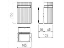 Fasadinis | sieninis lauko šviestuvas | GU10 | 50W | IP54 | pilkas | GTV Lighting | NESSA | LD-NESSAGU10J-80 1 Fasadinis | sieninis lauko šviestuvas | GU10 | 50W | IP54 | pilkas | GTV Lighting | NESSA | LD-NESSAGU10J-80 1