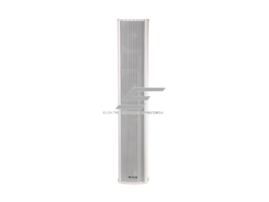 Sieninė garso kolonėlė | atspari vandeniui | 100V | 160W | IPX6 | balta | aliuminio korpusas | 4x8" žemadažnis + 2x1.4" aukštadažnis garsiakalbis | balta