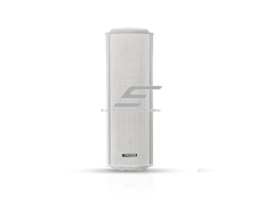 Sieninė garso kolonėlė | atspari vandeniui | 100V | 60W | IP66 | balta | 2x6.5" žemadažnis + 1" full range garsiakalbiai