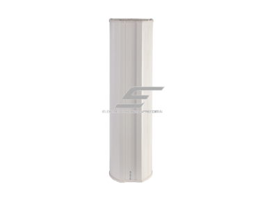 Sieninė garso kolonėlė | atspari vandeniui | 100V | 120W | IPX6 | balta | aliuminio korpusas | 3x8" žemadažnis + 1x1.4" aukštadažnis garsiakalbis | balta