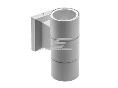 Fasadinis | sieninis lauko šviestuvas | GU10 | 2x10W | IP54 | pilkas | GTV Lighting | BALEO MINI 2 | LD-BA2GU10-0M