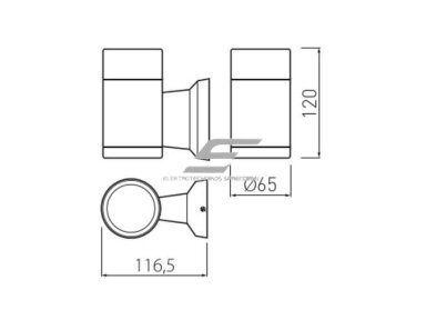 Fasadinis | sieninis lauko šviestuvas | GU10 | 10W | IP54 | pilkas | GTV Lighting | BALEO MINI | LD-BALGU10-0S Fasadinis | sieninis lauko šviestuvas | GU10 | 10W | IP54 | pilkas | GTV Lighting | BALEO MINI | LD-BALGU10-0S