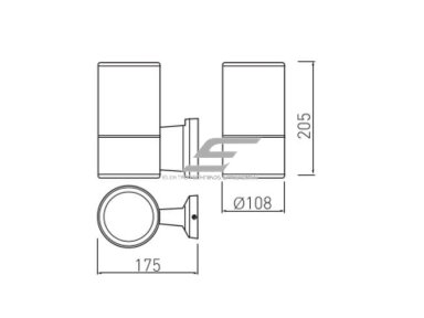 Fasadinis | sieninis lauko šviestuvas | E27 | 40W | IP54 | pilkas | GTV Lighting | BALEO | LD-BALE27-00 Fasadinis | sieninis lauko šviestuvas | E27 | 40W | IP54 | pilkas | GTV Lighting | BALEO | LD-BALE27-00