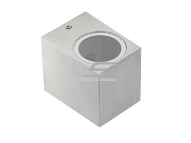 Fasadinis | sieninis lauko šviestuvas | GU10 | 35W | IP54 | kvadratinis | pilkas | GTV Lighting | TIAGO | LD-TIAGOGU10J-01KW Fasadinis | sieninis lauko šviestuvas | GU10 | 35W | IP54 | kvadratinis | pilkas | GTV Lighting | TIAGO | LD-TIAGOGU10J-01KW