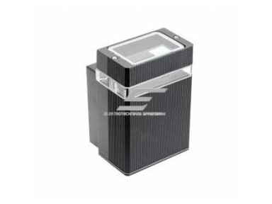 Fasadinis | sieninis lauko šviestuvas | GU10 | 50W | IP54 | juodas | GTV Lighting | NESSA | LD-NESSAGU10J-20 Fasadinis | sieninis lauko šviestuvas | GU10 | 50W | IP54 | juodas | GTV Lighting | NESSA | LD-NESSAGU10J-20