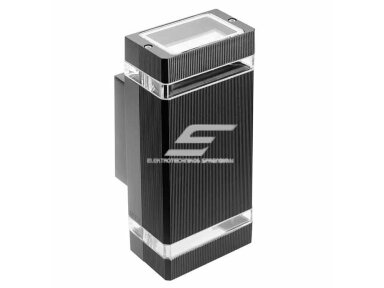 Fasadinis | sieninis lauko šviestuvas | GU10 | 2x50W | IP54 | juodas | GTV Lighting | NESSA | LD-NESSAGU10D-20 Fasadinis | sieninis lauko šviestuvas | GU10 | 2x50W | IP54 | juodas | GTV Lighting | NESSA | LD-NESSAGU10D-20