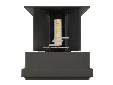 LED fasadinis | sieninis lauko šviestuvas | 12W | 230V | 4000K | 1100lm | IP65 | grafito spalvos | Bemko | C25-EL2-KS-205GR-4K