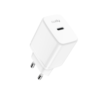 Sienas ātrās uzlādes lādētājs | USB-C | 25W | 100–240V | ātra un droša uzlāde | gudra strāvas vadība | balts Sienas ātrās uzlādes lādētājs | USB-C | 25W | 100–240V | ātra un droša uzlāde | gudra strāvas vadība | balts