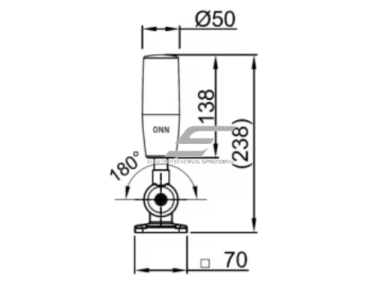 LED signalinis bokštelis su USB valdymu | 5 W | 7 spalvos | su garsiniu signalu (buzzer) | DC 5V | Ø50 mm | IP54 2 LED signalinis bokštelis su USB valdymu | 5 W | 7 spalvos | su garsiniu signalu (buzzer) | DC 5V | Ø50 mm | IP54 2