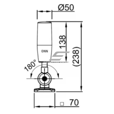 LED signaaltorn USB juhtimisega | 5 W | 7 värvi | helisignaaliga (buzzer) | DC 5V | Ø50 mm | IP54 2 LED signaaltorn USB juhtimisega | 5 W | 7 värvi | helisignaaliga (buzzer) | DC 5V | Ø50 mm | IP54 2
