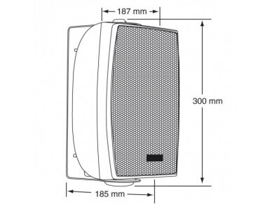 Vidaus patalpų sieninė garso kolonėlė | 100V | 40W RMS | 8 omų | balta | AUDIOPHONY | EHP520W 1 Vidaus patalpų sieninė garso kolonėlė | 100V | 40W RMS | 8 omų | balta | AUDIOPHONY | EHP520W 1