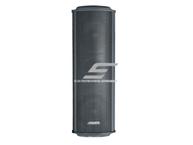 Sieninė garso kolonėlė | atspari vandeniui | 100V | 60W | IP66 | pilka | 2x6.5" žemadažnis + 1" full range garsiakalbiai
