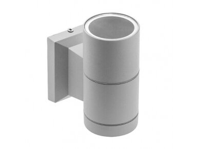 Fasadinis | sieninis lauko šviestuvas | GU10 | 10W | IP54 | pilkas | GTV Lighting | BALEO MINI | LD-BALGU10-0S Fasadinis | sieninis lauko šviestuvas | GU10 | 10W | IP54 | pilkas | GTV Lighting | BALEO MINI | LD-BALGU10-0S