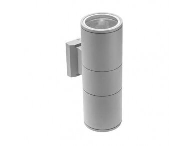 Fasadinis | sieninis lauko šviestuvas | E27 | 2x40W | IP54 | pilkas | GTV Lighting | BALEO | LD-BA2E27-00 Fasadinis | sieninis lauko šviestuvas | E27 | 2x40W | IP54 | pilkas | GTV Lighting | BALEO | LD-BA2E27-00