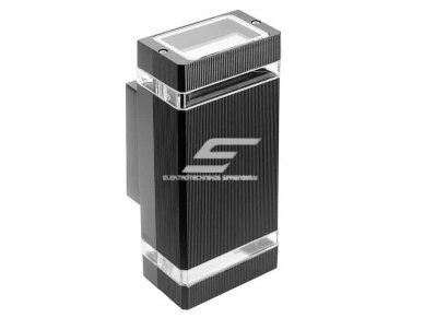 Fasadinis | sieninis lauko šviestuvas | GU10 | 2x50W | IP54 | juodas | GTV Lighting | NESSA | LD-NESSAGU10D-20 Fasadinis | sieninis lauko šviestuvas | GU10 | 2x50W | IP54 | juodas | GTV Lighting | NESSA | LD-NESSAGU10D-20