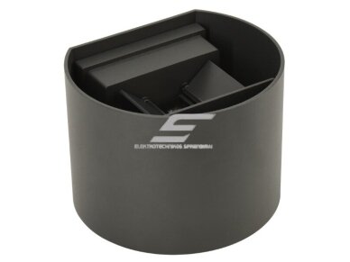 LED fasadinis | sieninis lauko šviestuvas | 12W | 230V | 4000K | 1100lm | IP65 | grafito spalvos | Bemko | C25-EL2-KR-205GR-4K