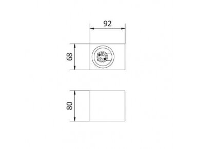 Fasadinis | sieninis lauko šviestuvas | GU10 | 35W | IP54 | kvadratinis | pilkas | GTV Lighting | TIAGO | LD-TIAGOGU10J-01KW 1 Fasadinis | sieninis lauko šviestuvas | GU10 | 35W | IP54 | kvadratinis | pilkas | GTV Lighting | TIAGO | LD-TIAGOGU10J-01KW 1