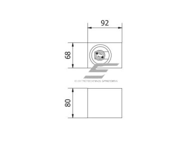 Fasadinis | sieninis lauko šviestuvas | GU10 | 35W | IP54 | kvadratinis | juodas | GTV Lighting | TIAGO | LD-TIAGOGU10J-20KW 1