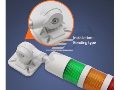 Signalinis bokštelis su 3 spalvų LED lempų moduliais | raudonas+geltonas+žalias | su garsiniu signalu | 1,2~2W | 24VDC | IP54 | NPN/PNP | juodas 2 Signalinis bokštelis su 3 spalvų LED lempų moduliais | raudonas+geltonas+žalias | su garsiniu signalu | 1,2~2W | 24VDC | IP54 | NPN/PNP | juodas 2
