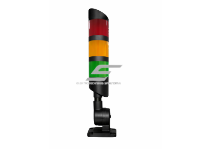 Signalinis bokštelis su garsiniu signalu | LED | raudona + geltona + žalia | 4 W | Ø50 mm | 24 V DC | 360° matomumas | IP53 | sulankstomas | juodas | ES-M4-50SB Signalinis bokštelis su garsiniu signalu | LED | raudona + geltona + žalia | 4 W | Ø50 mm | 24 V DC | 360° matomumas | IP53 | sulankstomas | juodas | ES-M4-50SB