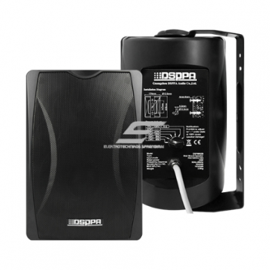 Głośnik ścienny | 100V | 20W | 90±2dB | obudowa z tworzywa inżynieryjnego | czarny | głośnik 6.5" 1 Głośnik ścienny | 100V | 20W | 90±2dB | obudowa z tworzywa inżynieryjnego | czarny | głośnik 6.5" 1