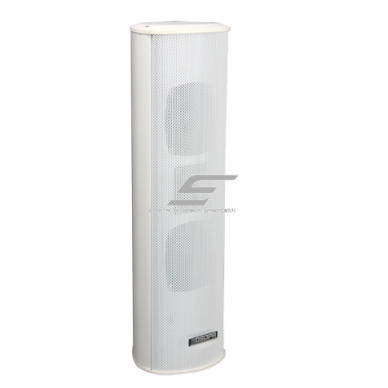 Sienas skaļrunis | ūdensizturīgs | 100V | 30W | IP66 | balts | alumīnija korpuss | skaļruņi 2x3" zemfrekvences + 1" augstfrekvences Sienas skaļrunis | ūdensizturīgs | 100V | 30W | IP66 | balts | alumīnija korpuss | skaļruņi 2x3" zemfrekvences + 1" augstfrekvences