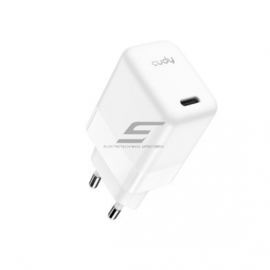 Ścienny szybki ładowarka | USB-C | 30W | 100–240V | szybkie i bezpieczne ładowanie | inteligentne zarządzanie mocą | biały